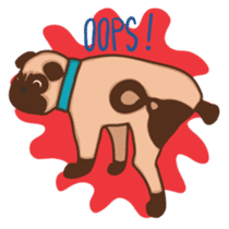 What the Pug? sticker #6743534