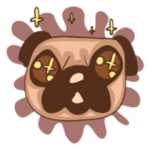 What the Pug? sticker #6743536