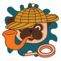 What the Pug? sticker #6743544