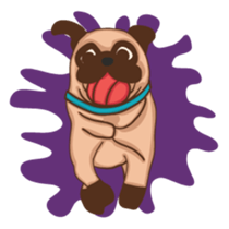 What the Pug? sticker #6743549