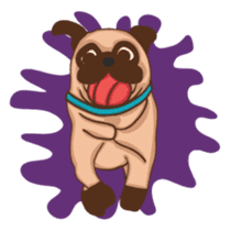 What the Pug? sticker #6743549