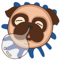 What the Pug? sticker #6743555