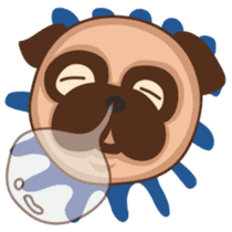 What the Pug? sticker #6743555