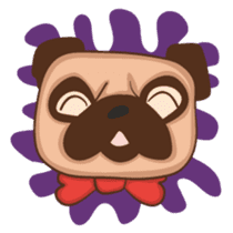 What the Pug? sticker #6743560