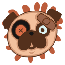 What the Pug? sticker #6743567