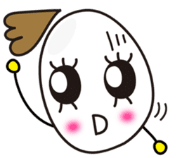 Kawaii Cute Useful boiled egg sticker sticker #6743728