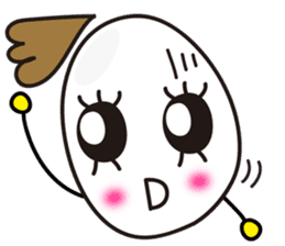 Kawaii Cute Useful boiled egg sticker sticker #6743728