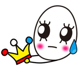 Kawaii Cute Useful boiled egg sticker sticker #6743730