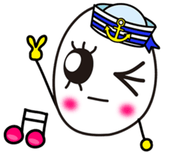 Kawaii Cute Useful boiled egg sticker sticker #6743731