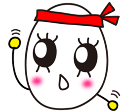Kawaii Cute Useful boiled egg sticker sticker #6743748