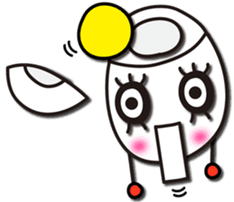 Kawaii Cute Useful boiled egg sticker sticker #6743758