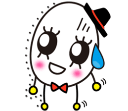 Kawaii Cute Useful boiled egg sticker sticker #6743761