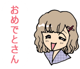 Kansai-ben with anime-faced school girls sticker #6743936