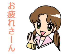 Kansai-ben with anime-faced school girls sticker #6743961