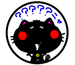 Black cat sticker-1 sticker #6744599