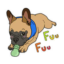 French bulldog Friend 3 sticker #6745011