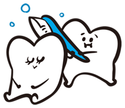 Mr. & Mrs. Cuddly Tooth sticker #6745373