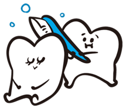 Mr. & Mrs. Cuddly Tooth sticker #6745373