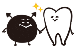 Mr. & Mrs. Cuddly Tooth sticker #6745389