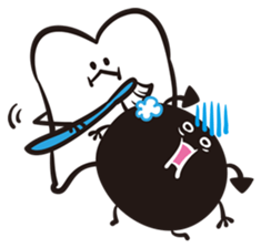 Mr. & Mrs. Cuddly Tooth sticker #6745405