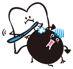 Mr. & Mrs. Cuddly Tooth sticker #6745405