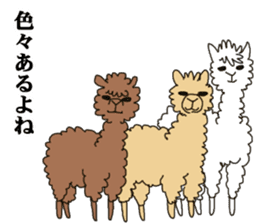 Daily life of alpaca sticker #6745891