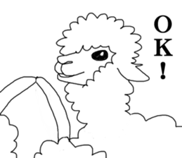 Daily life of alpaca sticker #6745893