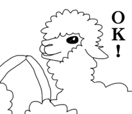 Daily life of alpaca sticker #6745893