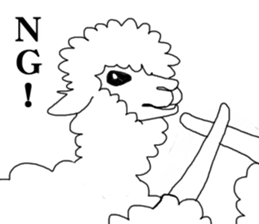 Daily life of alpaca sticker #6745894