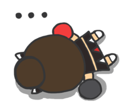 Cheerleader Sticker Black Uniform 2 sticker #6746428