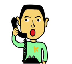 Crew cut boy sticker #6746911