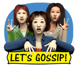 Gossiping women! (English Version) sticker #6747408