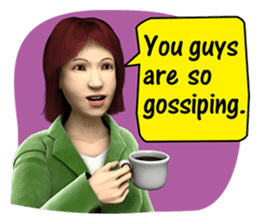 Gossiping women! (English Version) sticker #6747416