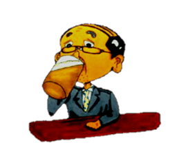 leisurely uncle nontetsu sticker #6748332