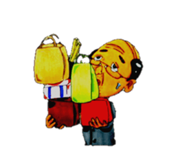 leisurely uncle nontetsu sticker #6748338