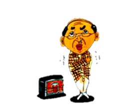 leisurely uncle nontetsu sticker #6748343