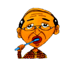 leisurely uncle nontetsu sticker #6748349