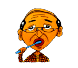 leisurely uncle nontetsu sticker #6748349