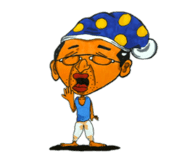 leisurely uncle nontetsu sticker #6748351