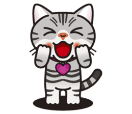 AMERI the American Shorthair Cat sticker #6748571