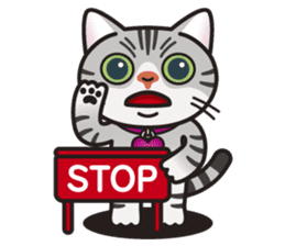 AMERI the American Shorthair Cat sticker #6748576