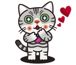 AMERI the American Shorthair Cat sticker #6748578