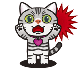 AMERI the American Shorthair Cat sticker #6748581