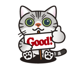 AMERI the American Shorthair Cat sticker #6748584