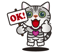 AMERI the American Shorthair Cat sticker #6748586