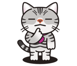 AMERI the American Shorthair Cat sticker #6748588