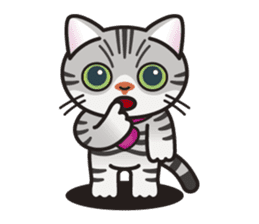 AMERI the American Shorthair Cat sticker #6748595