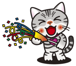 AMERI the American Shorthair Cat sticker #6748596