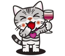 AMERI the American Shorthair Cat sticker #6748600
