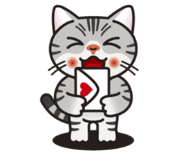 AMERI the American Shorthair Cat sticker #6748604